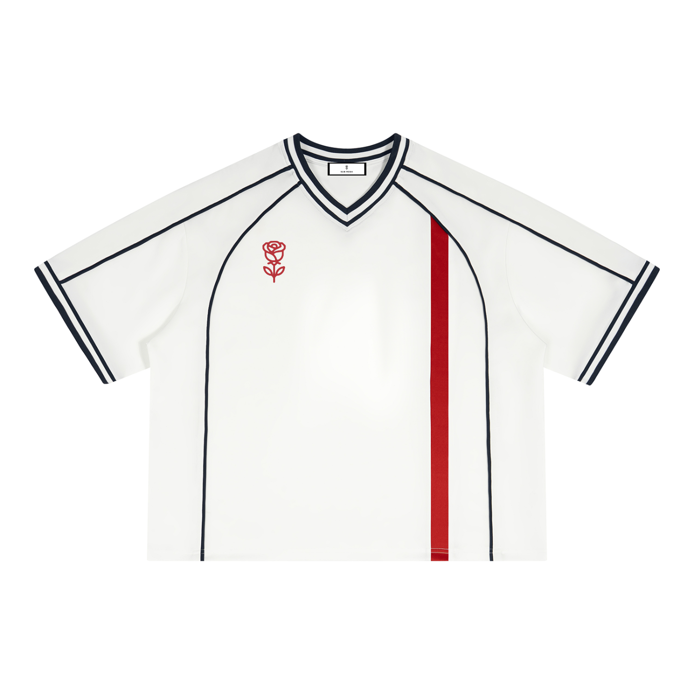 Sub Rosa Logo Boxy V-Neck Soccer Jersey