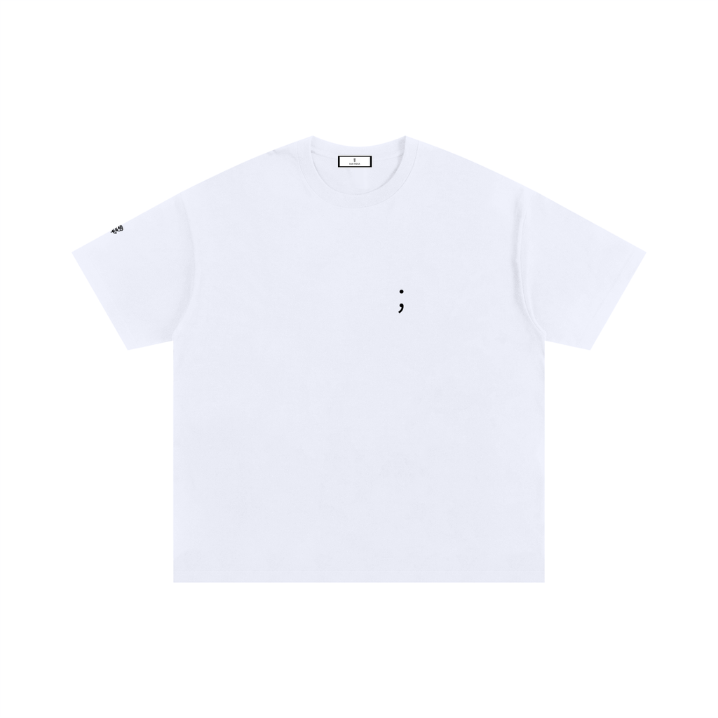 Semicolon Oversized Tee -- Keep Going.