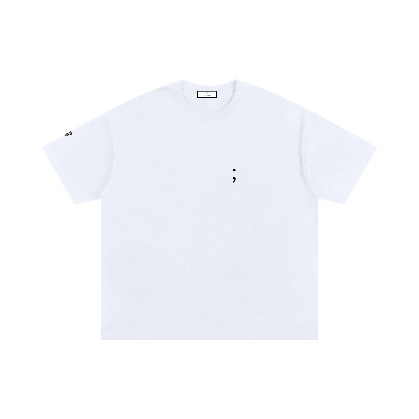 Semicolon Oversized Tee -- Keep Going.