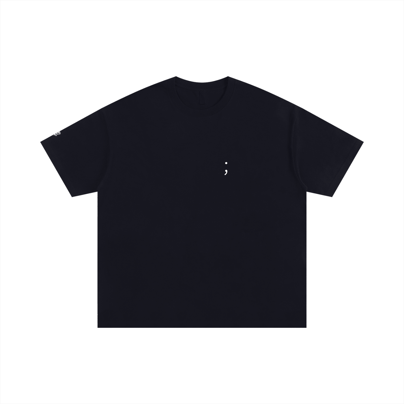 Semicolon Oversized Tee -- Keep Going.
