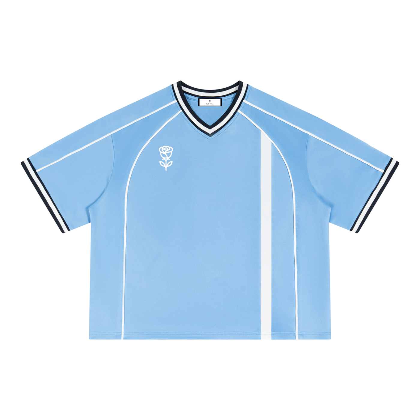 Sub Rosa Logo Boxy V-Neck Soccer Jersey