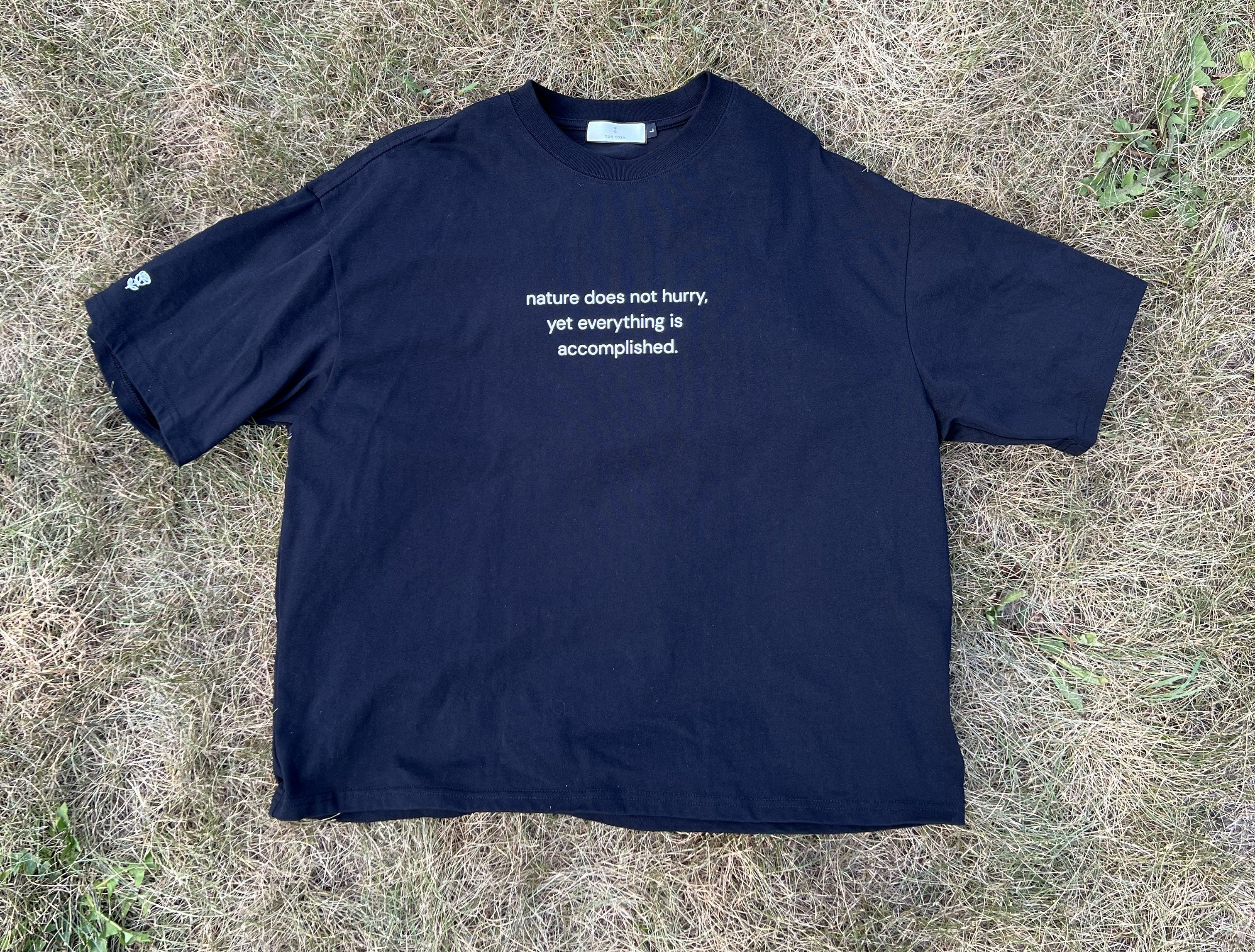 Nature Does Not Hurry Boxy Tee