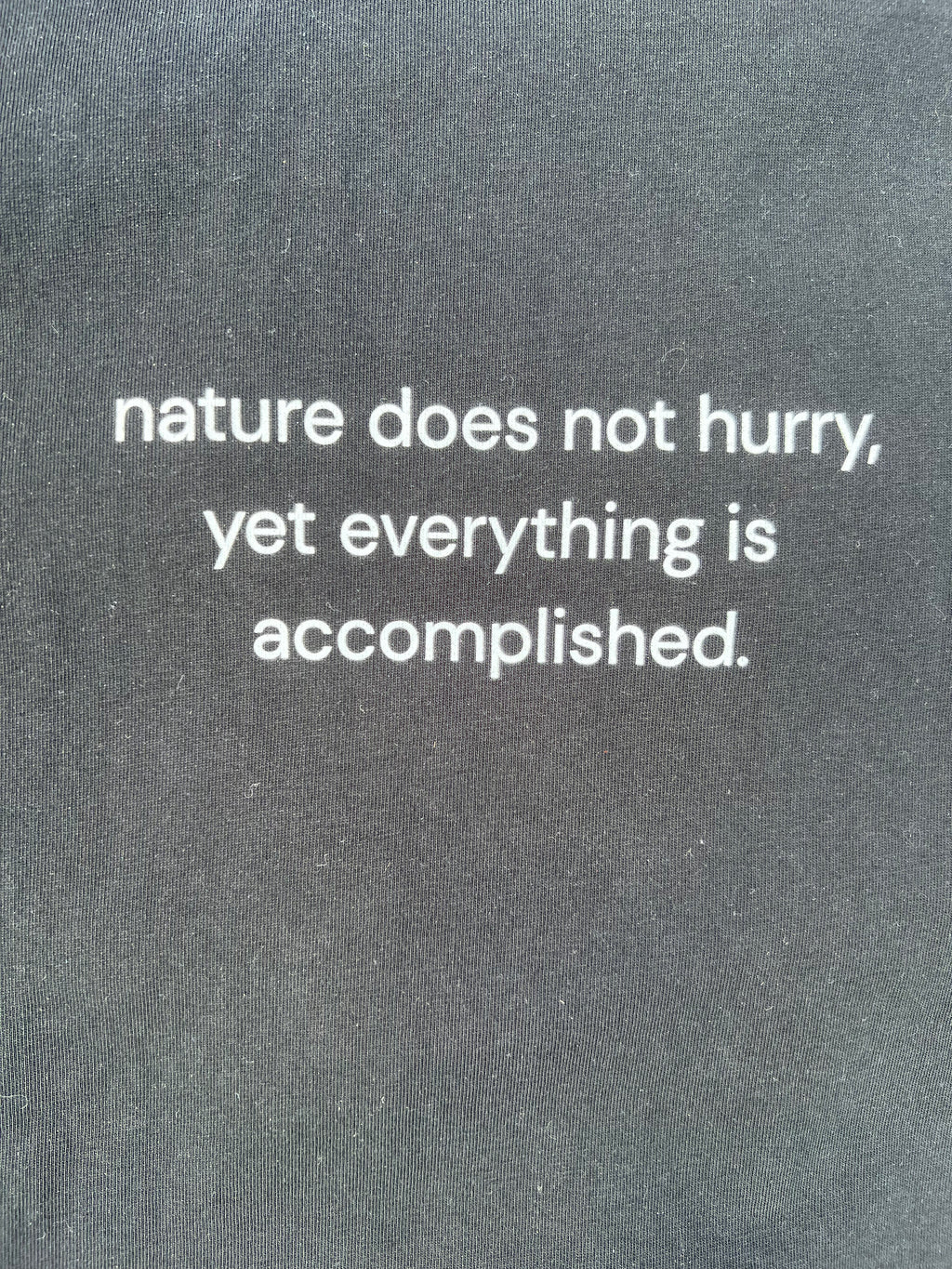 Nature Does Not Hurry Boxy Tee