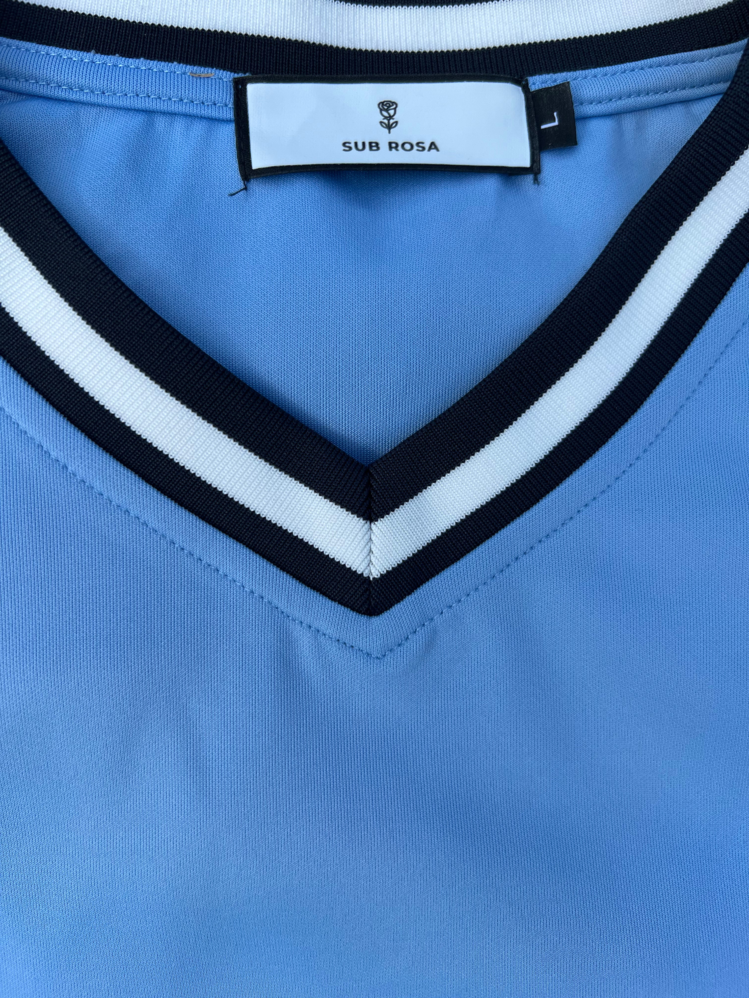 Sub Rosa Logo Boxy V-Neck Soccer Jersey