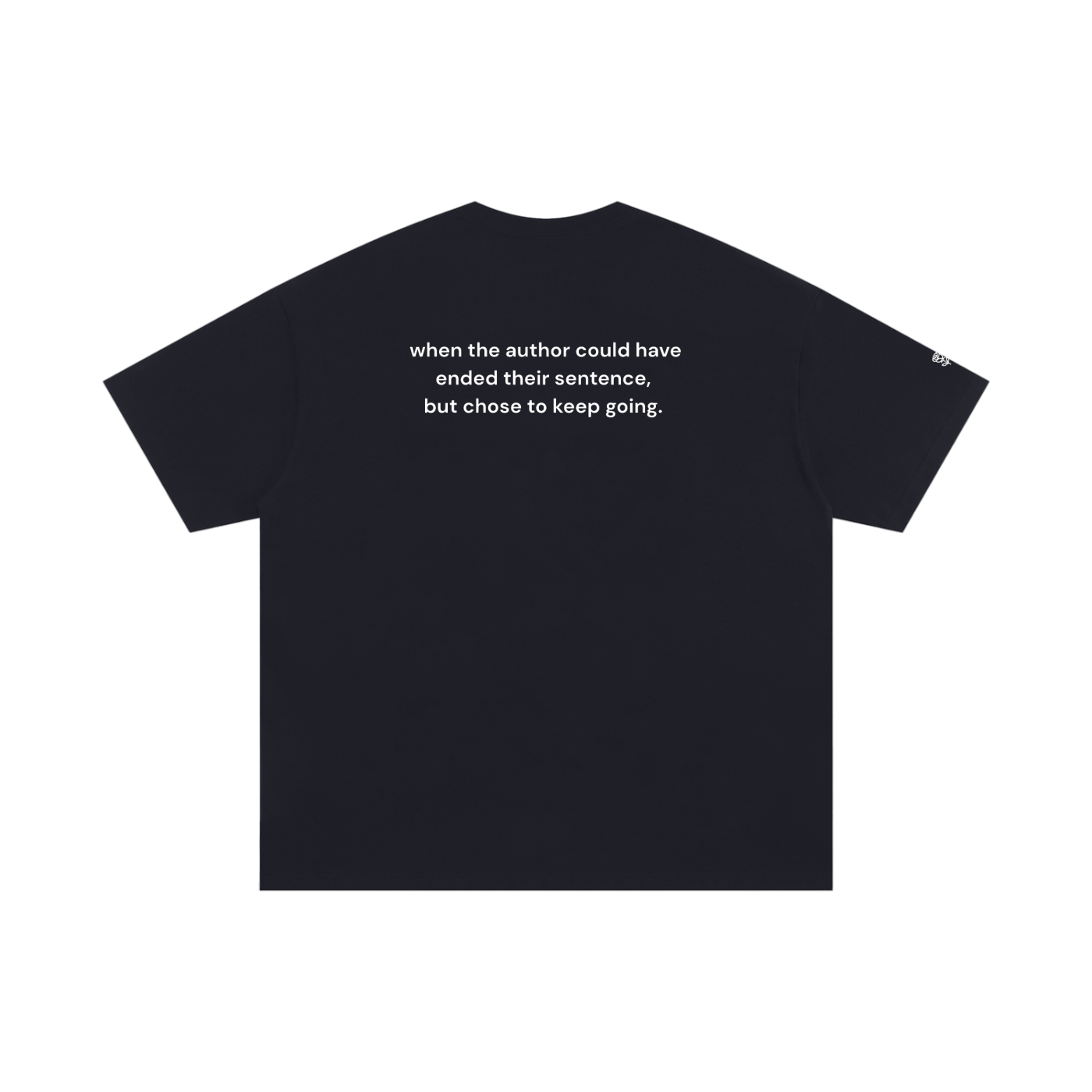 Semicolon Oversized Tee -- Keep Going.