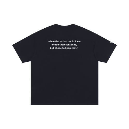 Semicolon Oversized Tee -- Keep Going.