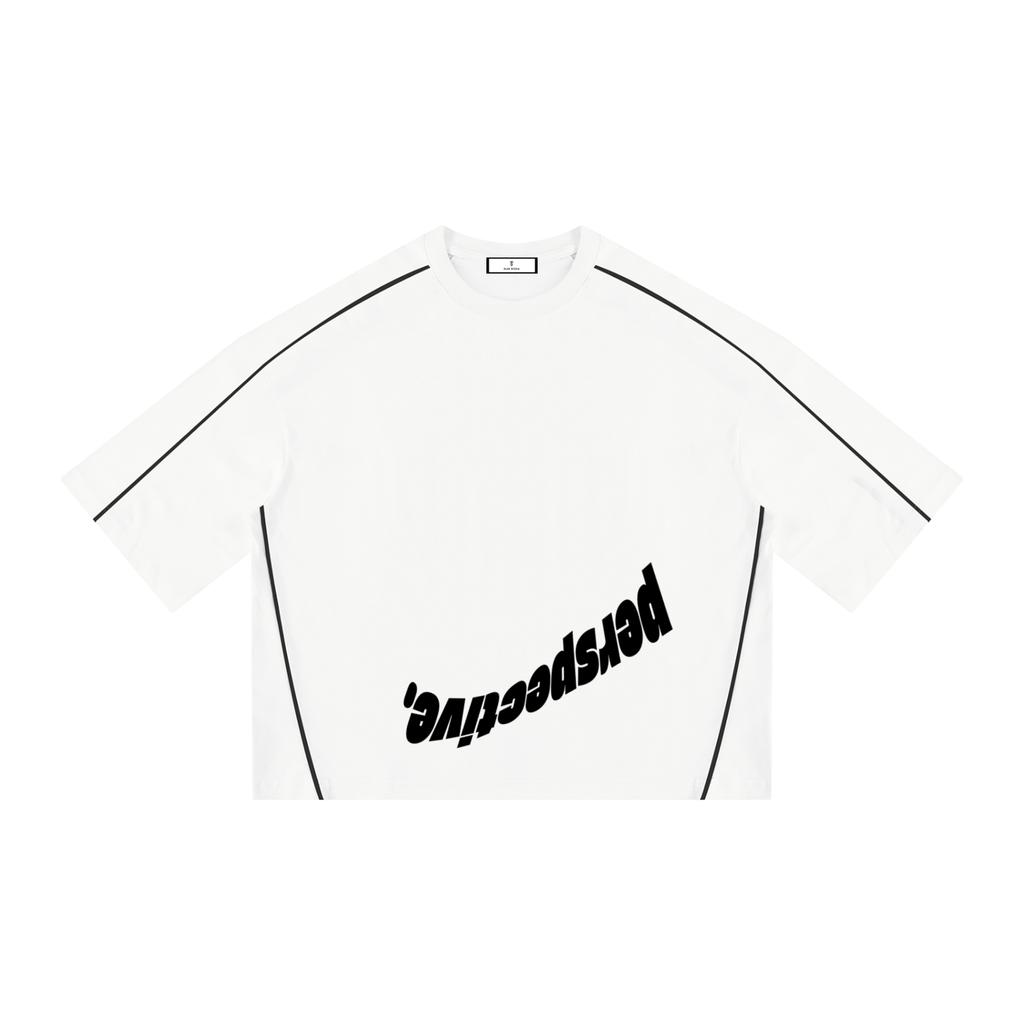 Perspective Heavyweight Boxy Piping T-Shirt