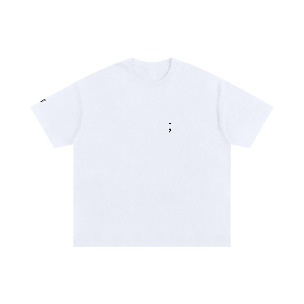 Semicolon Oversized Tee -- Keep Going.